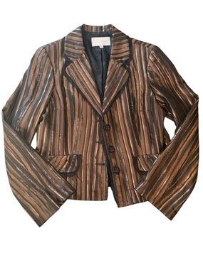 Earl Rutenberg Collection Striped Blazer Jacket